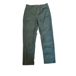 American Eagle Women's Green Corduroy Straight‎ Leg Pants size 8 Pants